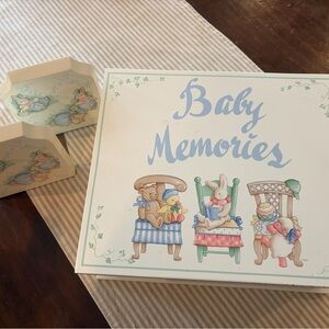 Baby Memories Keepsake Box and Bookends Set